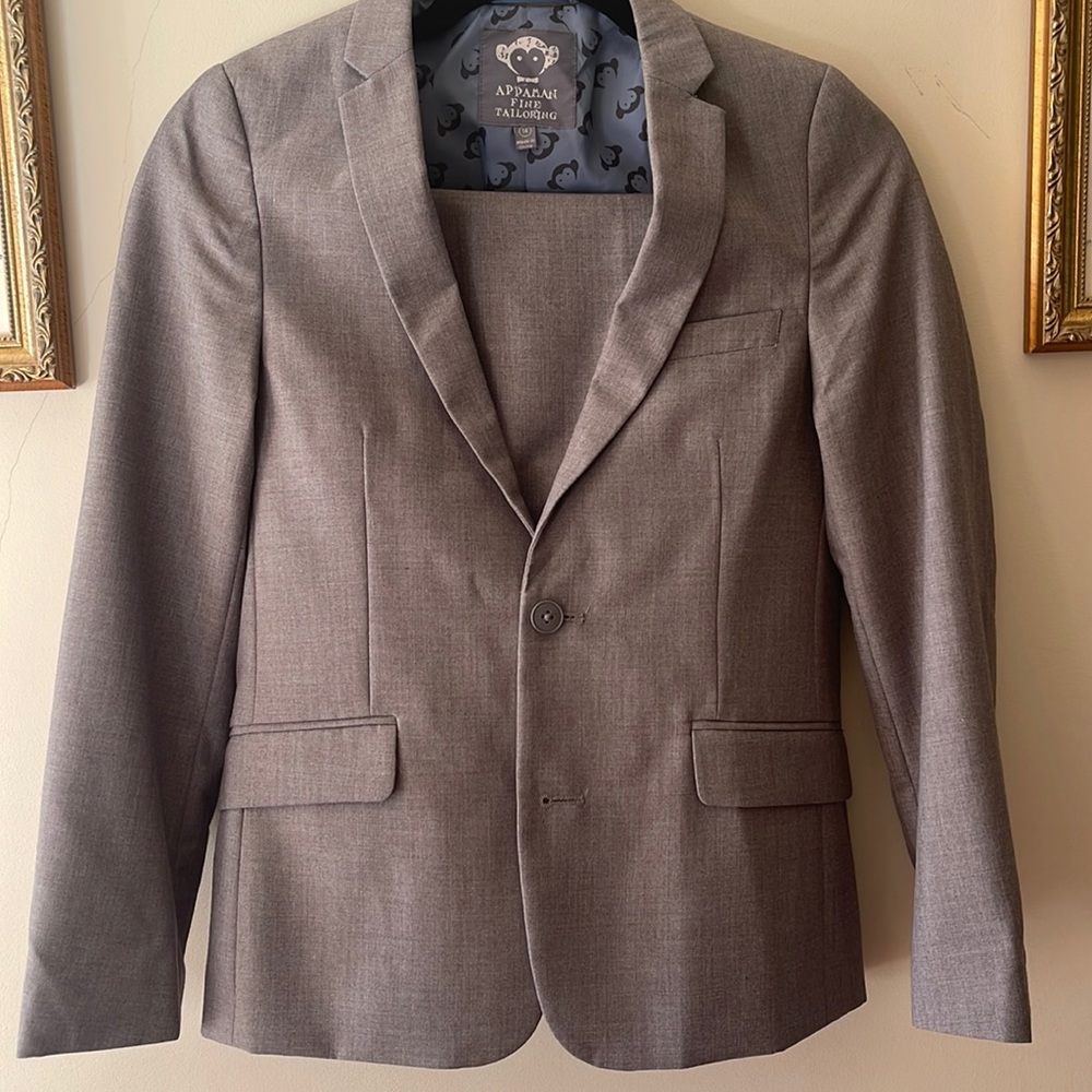 Gray suit Appaman size 14